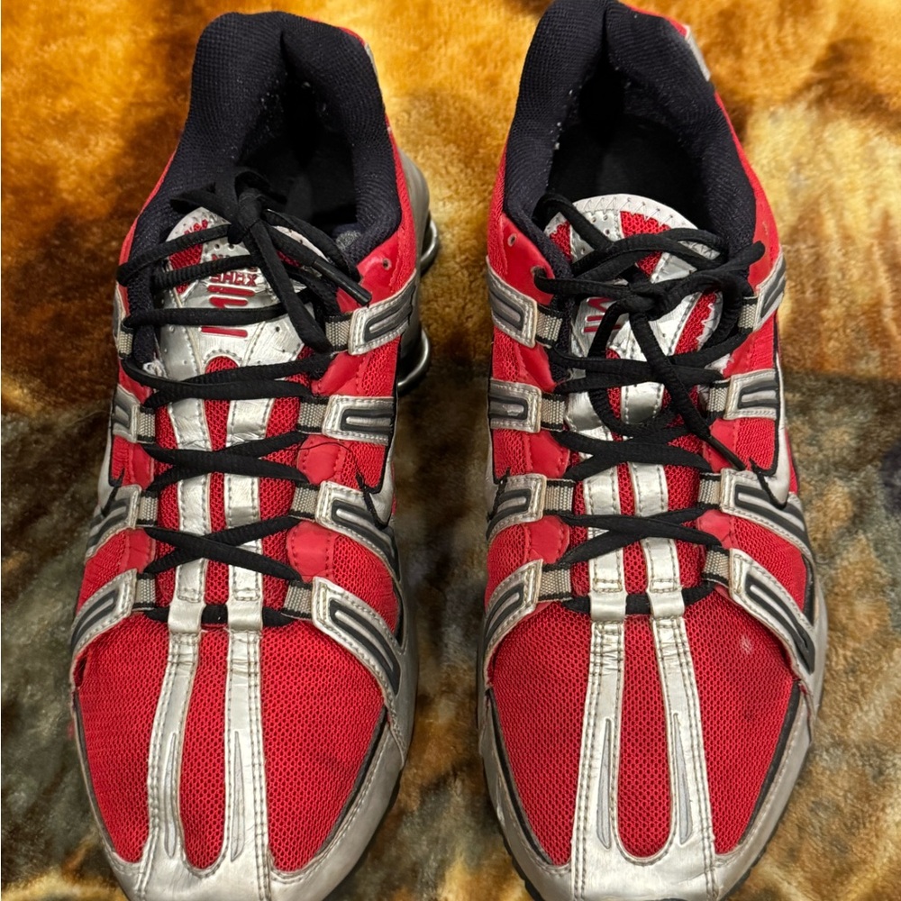 Nike Red and Silver Sneakers - Picture 2 of 6